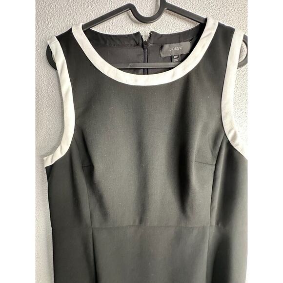 J.Crew Black and White Women's Shift dress Size 12P - Picture 3 of 16